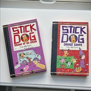 Harper Stick Dog Book Set - Purple and Red Covers
